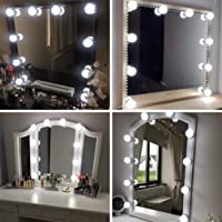 Hollywood Mirror Kit de luz con múltiples tonos de color para maquillaje Dressing Table- enchufe LED Vanity Lighting…